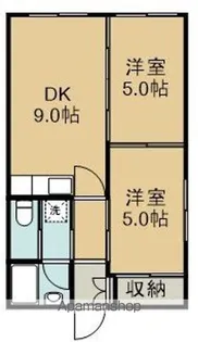 ラ クールウィン【1階】の間取り